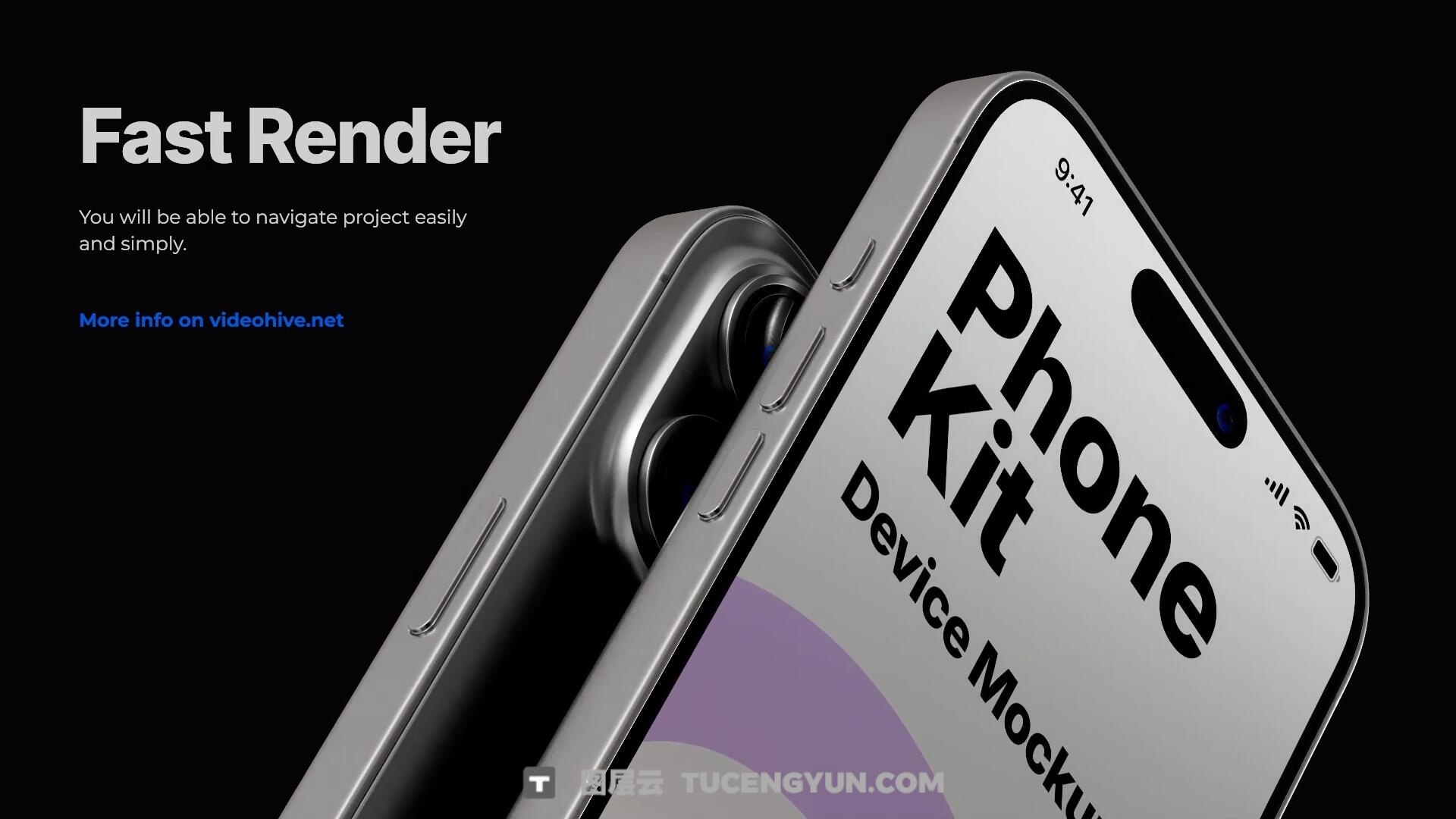 AE模板：高品质苹果IPhone 17应用程序UI设计官网展示3D模型动画模板（13992）