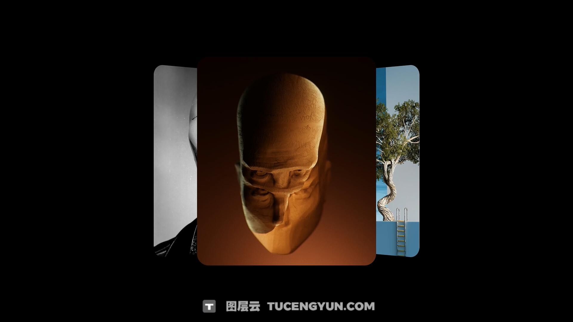 PR模板：沉浸式裸眼3D立体环绕照片轮播照片视频展示效果（13976）