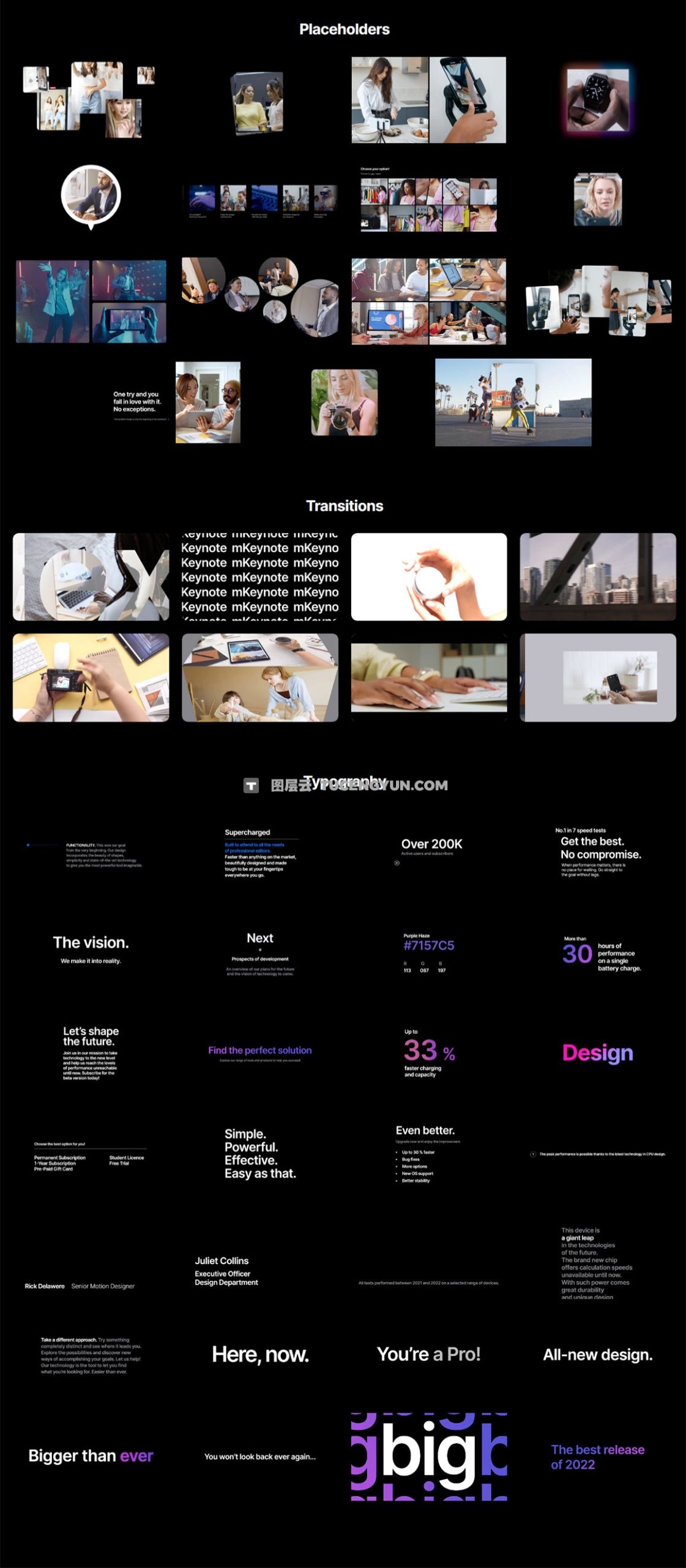 达芬奇预设：95组苹果极简设计风格信息数据图片展示文字标题排版动画预设 MotionVFX – mKeynote DVR（14020）