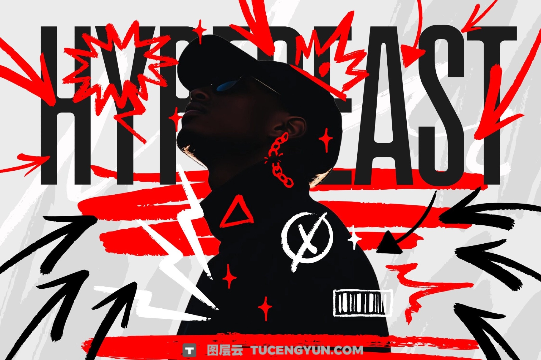 1000个大胆粗糙手绘标记涂鸦爱心箭头圆圈边框插画聊天气泡PNG/SVG设计素材 Markers Collection（14011）