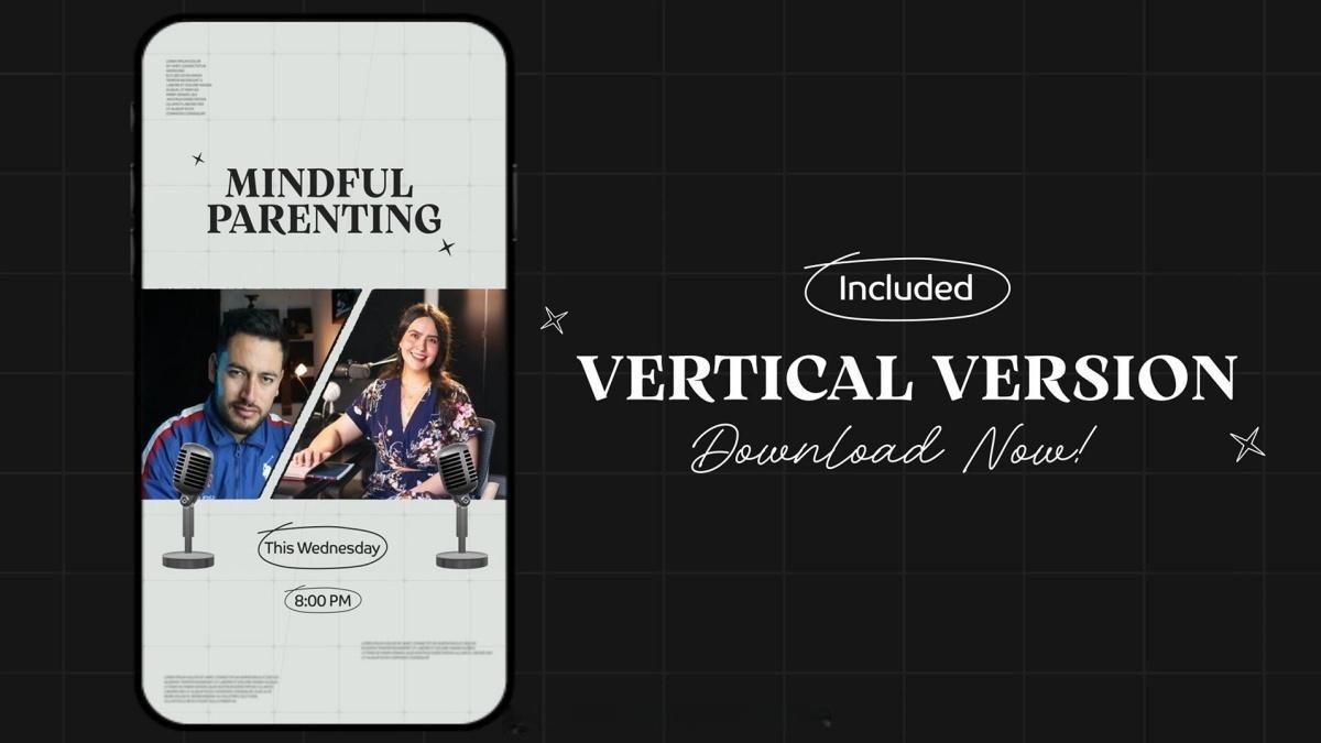 AE模板：经典暗黑质感人物访谈博客对话栏目开场片头 支持横/竖屏（12994）