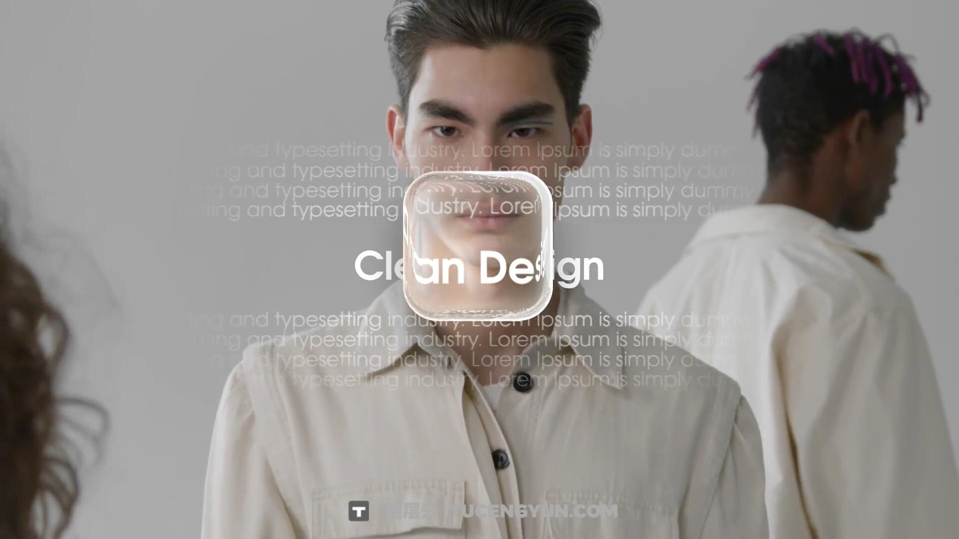 AE/PR模板：全新苹果液态玻璃美学动态滑动文字标题字幕动画（13941）
