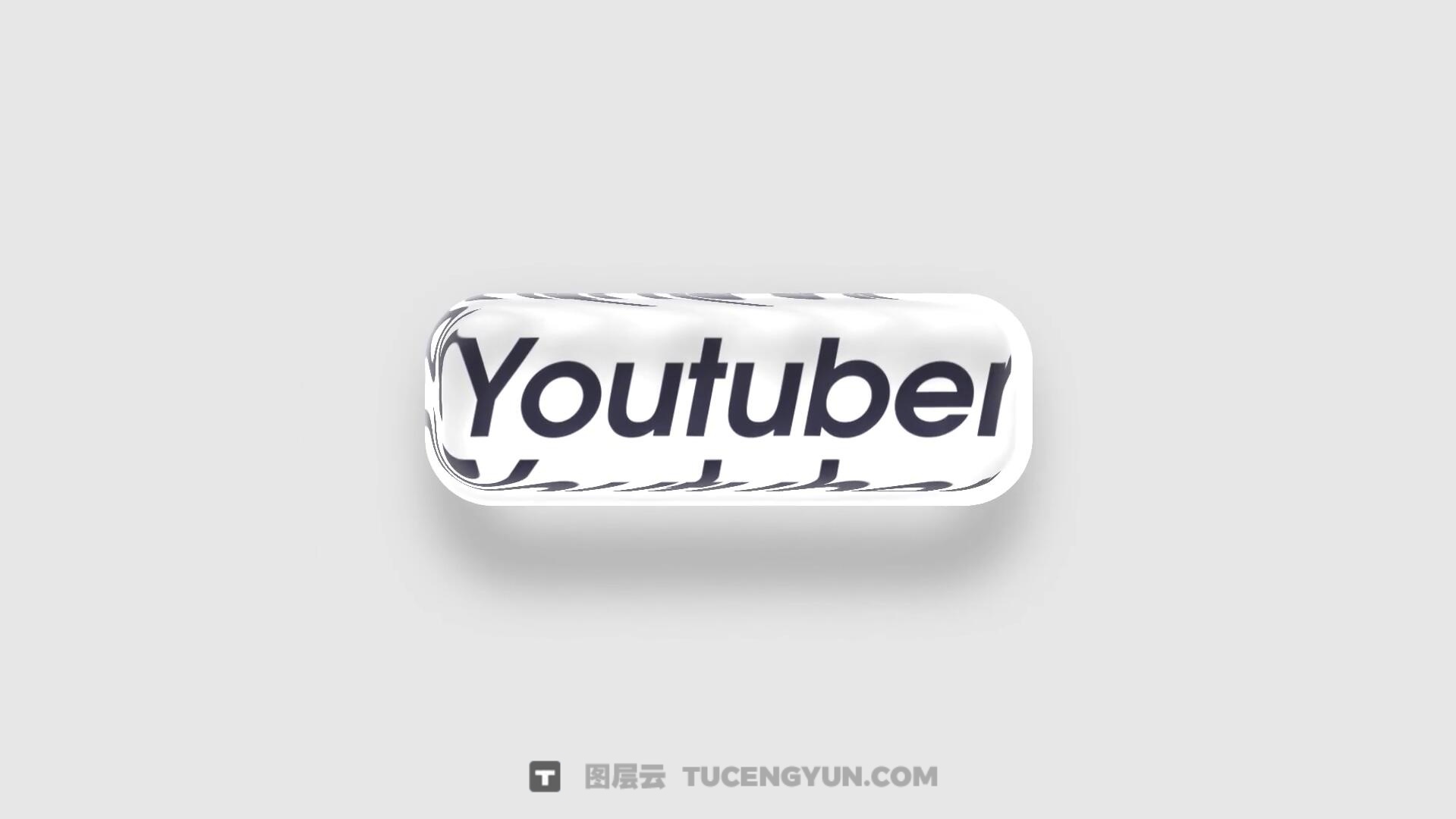 AE/PR模板：全新苹果液态玻璃美学动态滑动文字标题字幕动画（13941）