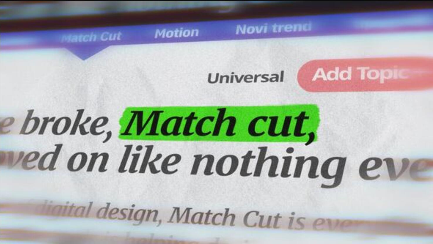 AE模板:创意快切匹配剪辑镜头文字排版横竖屏模板动画(12977) AE模板:创意快切匹配剪辑镜头文字排版横竖屏模板动画(12977)