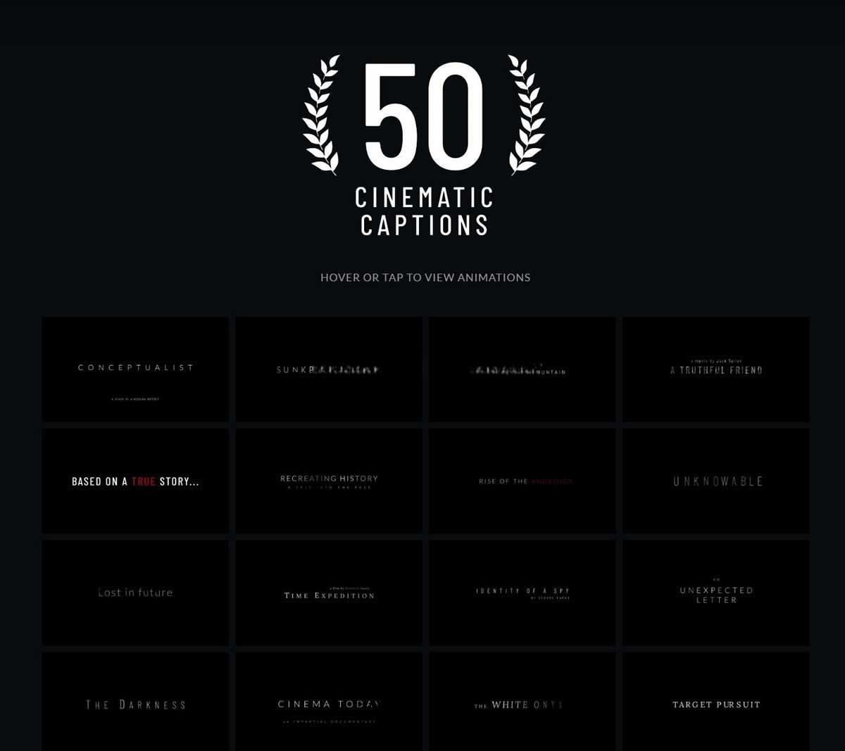 达芬奇预设：50个全新优雅叙事电影美学电影预告片开场结尾文字标题排版动画效果 MotionVFX mTitle Cinematic DVR（12933）