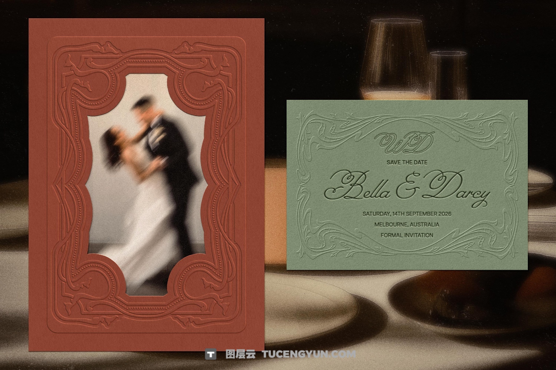 新艺术古董印刷浮雕纸片邮票海报风格画框叠加PNG+背景纹理素材（13980）