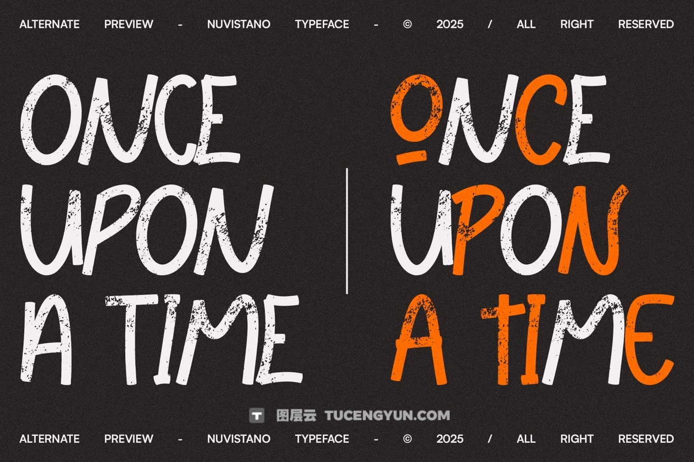 英文字体：大胆野性粗糙磨损边缘画笔油漆飞溅纹理封面海报设计无衬线字体（13853）