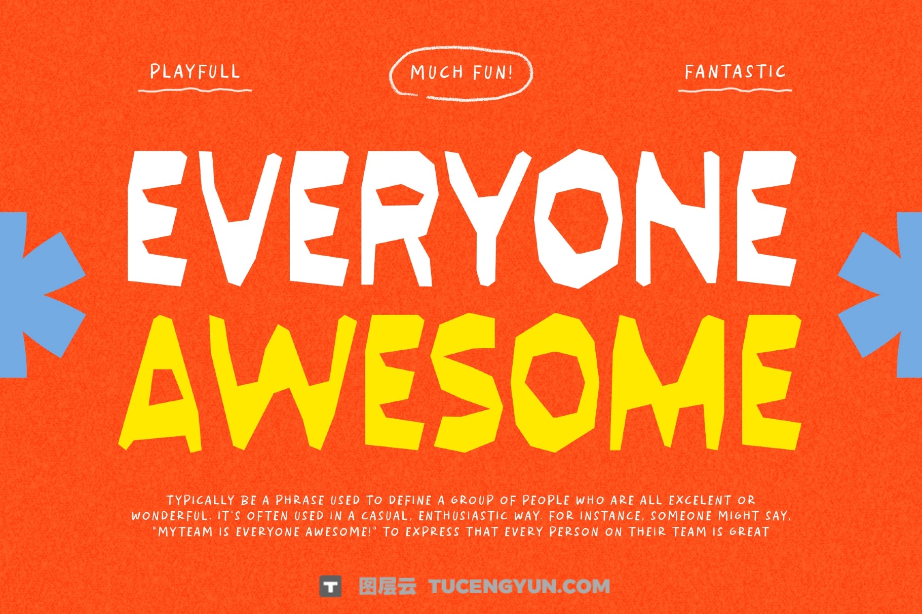 英文字体：独特时髦俏皮剪裁纸张质感头条新闻封面海报设计字体 Auhsome – Handcrafted PaperCut Font（13983）