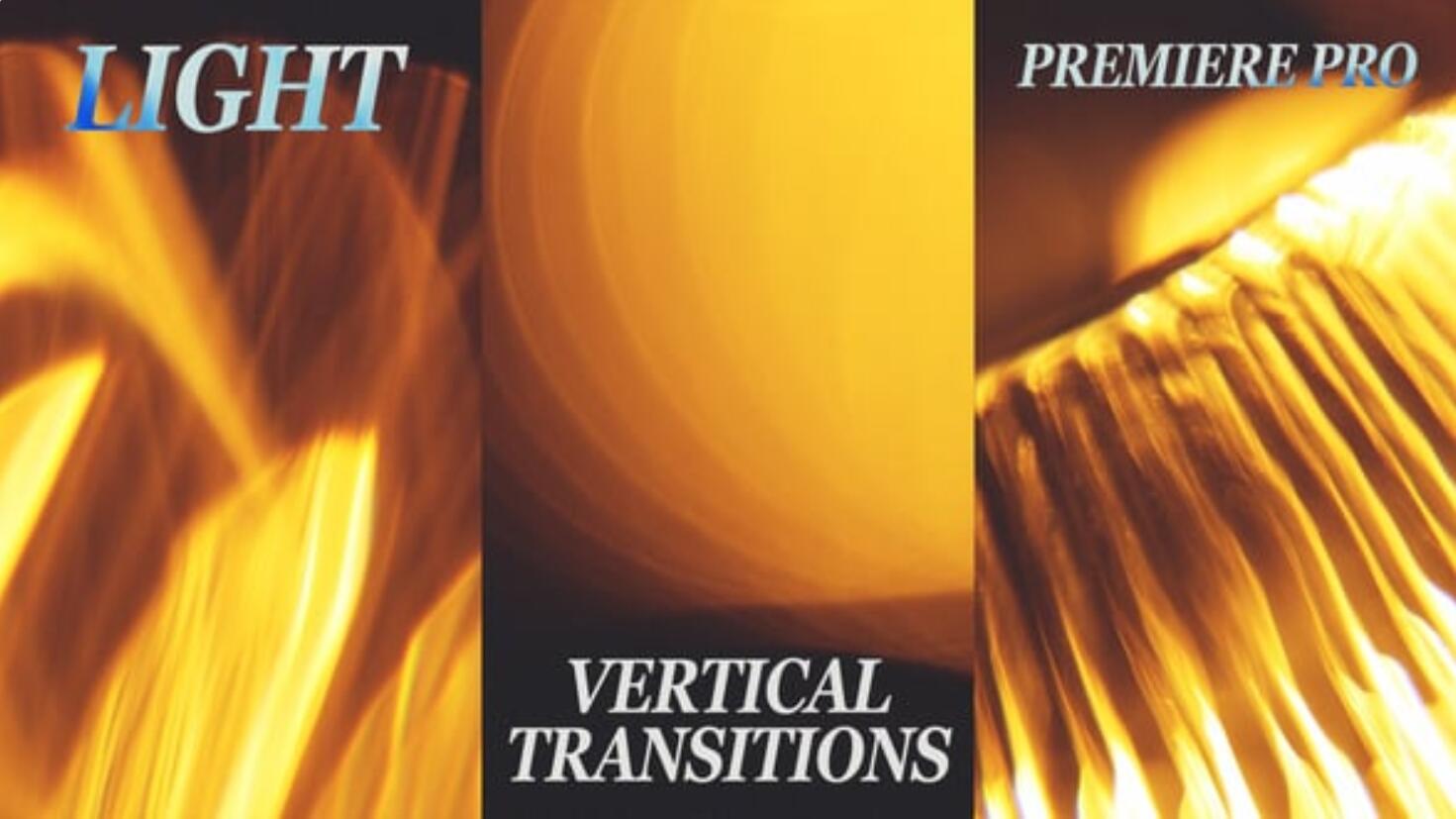 PR模板：黄金日落氛围婚礼电影剪辑镜头闪光、光晕、漏光竖屏转场过渡（13965）