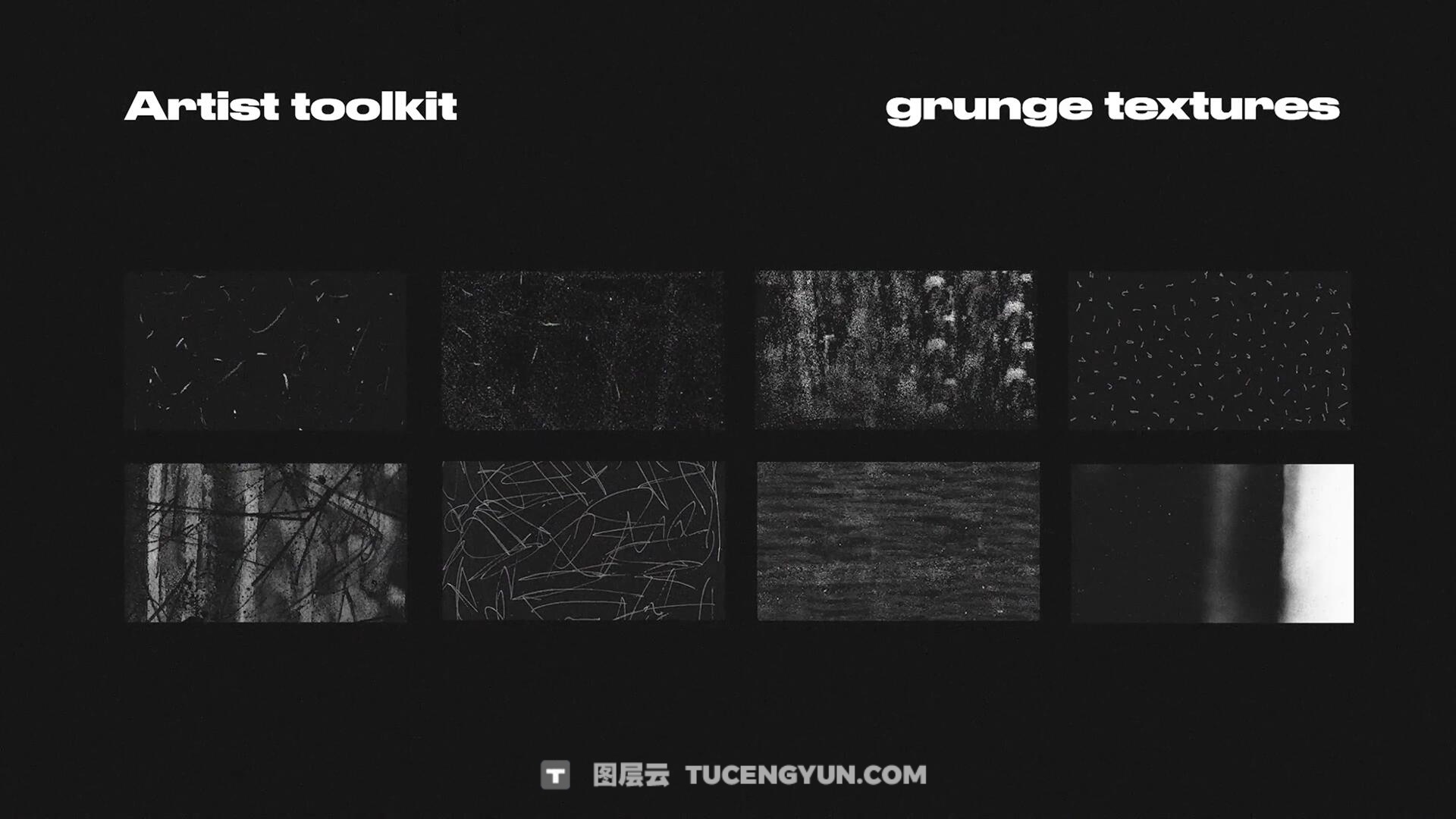205个复古拼贴艺术垃圾摇滚涂鸦纸张、纸框、贴纸、纸张过渡、胶带碎片视频剪辑素材包（14008）