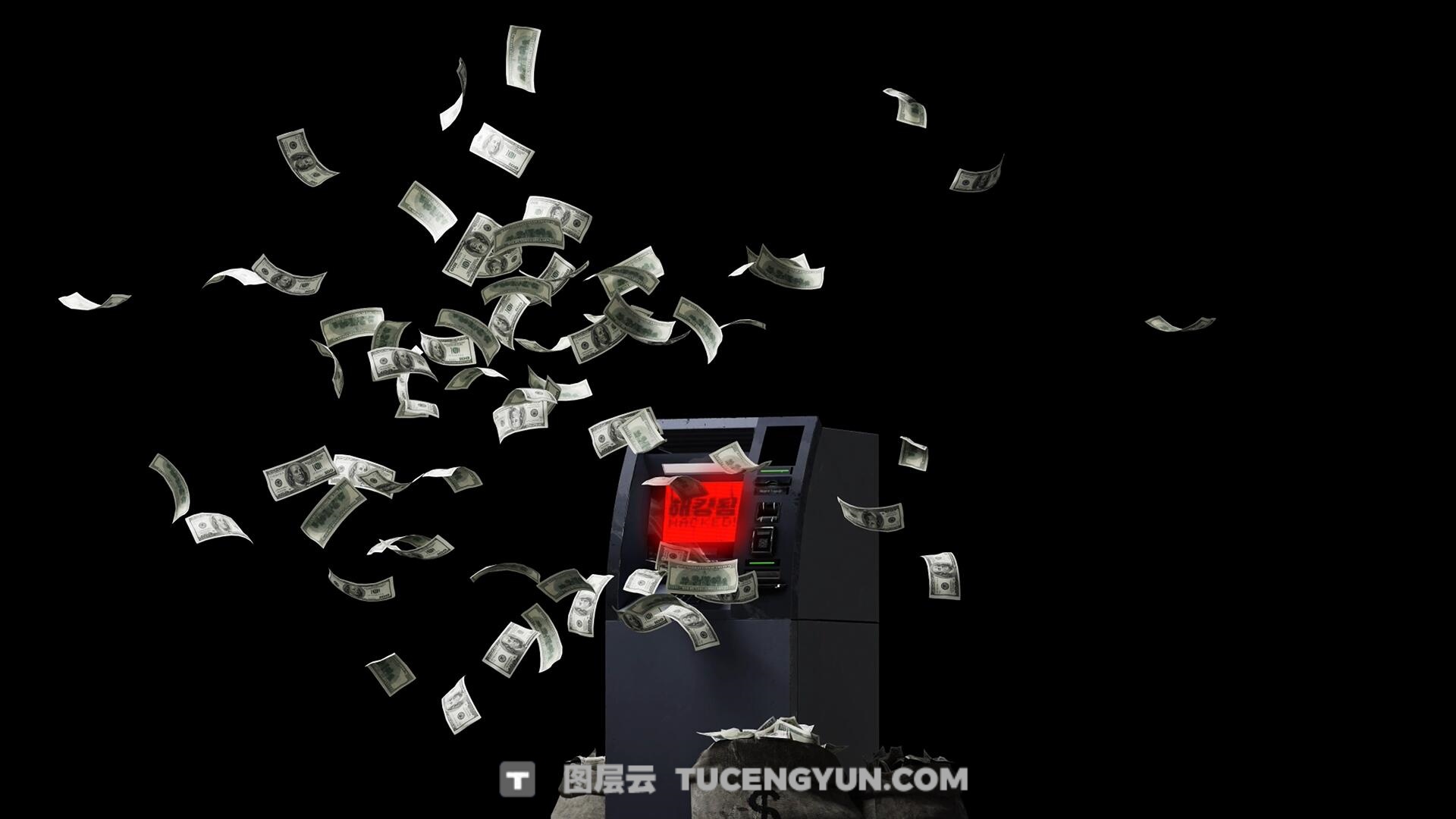 视频素材：赛博朋克风格创意潮流物料剪辑3D元素物品叠加动画（13860）