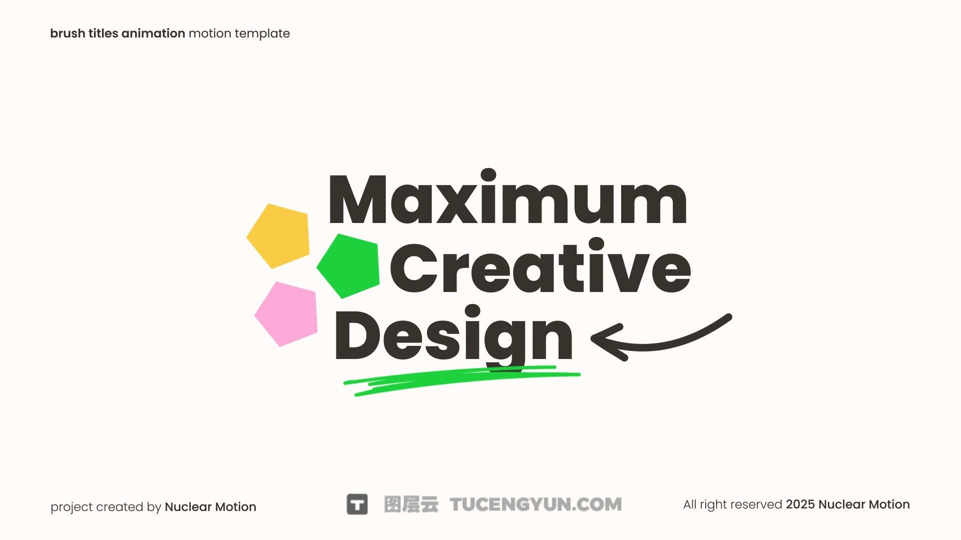 FCPX插件：创意动态几何形状文本标题排版动画（13907）