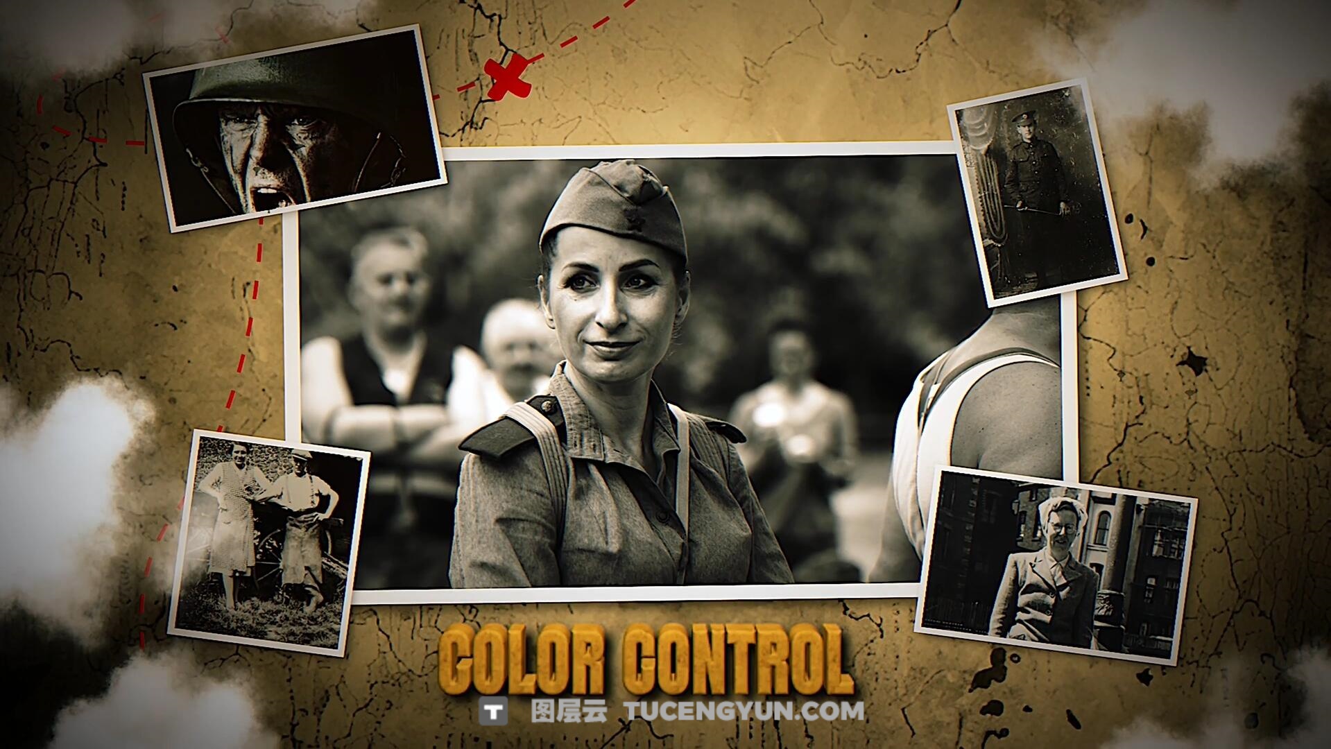 FCPX插件：复古纪实战争历史纪录片回忆录电影电视预告片头（13856）