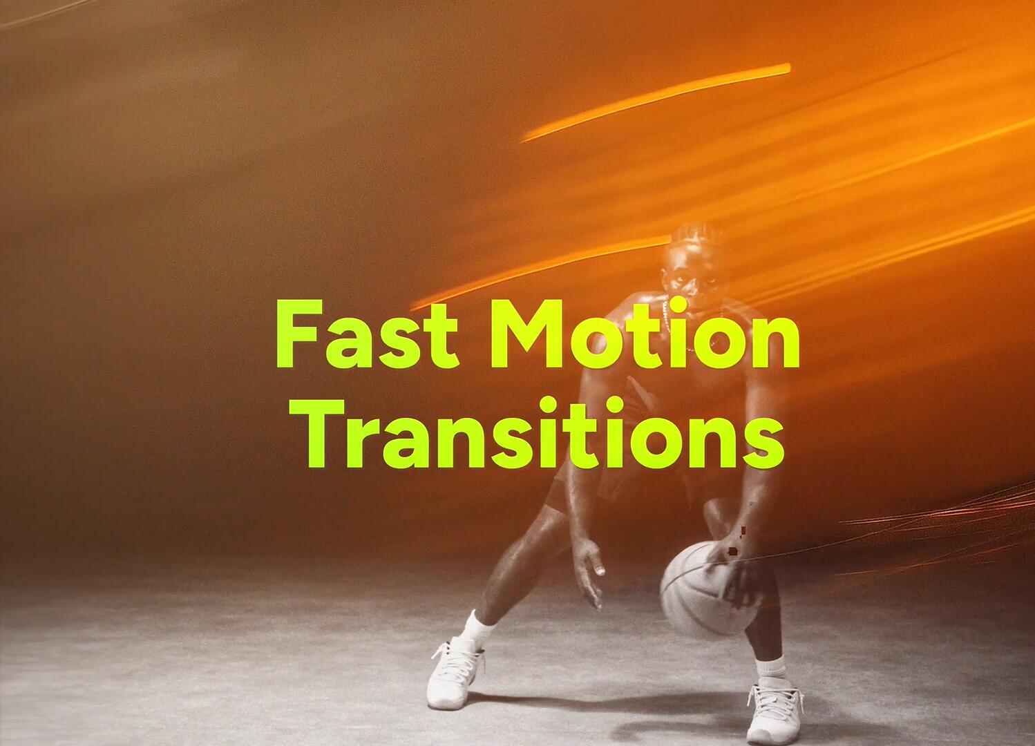 AE模板：快速剪辑胶片闪光扭曲失真无缝转场过渡 支持横竖屏（14000）