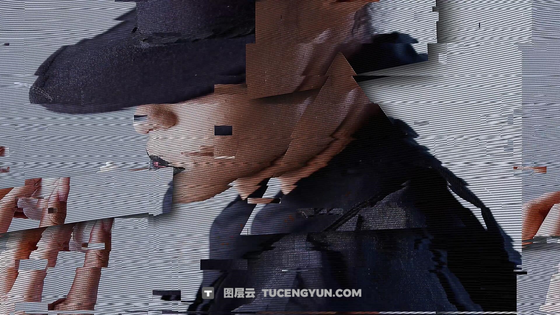 PR模板：创意画面切割拼贴艺术风格转场过渡（13988）