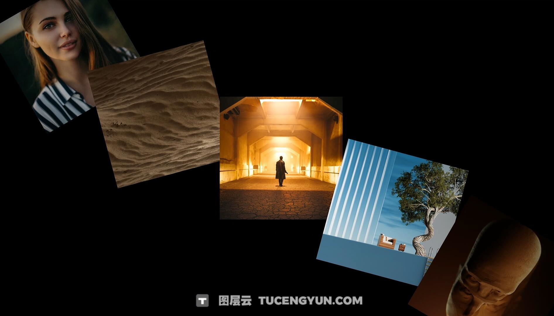 PR模板：沉浸式裸眼3D立体环绕照片轮播照片视频展示效果（13976）