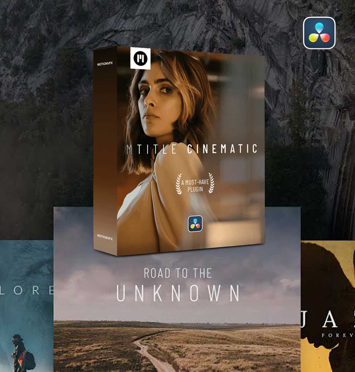 达芬奇预设：50个全新优雅叙事电影美学电影预告片开场结尾文字标题排版动画效果 MotionVFX mTitle Cinematic DVR（12933）