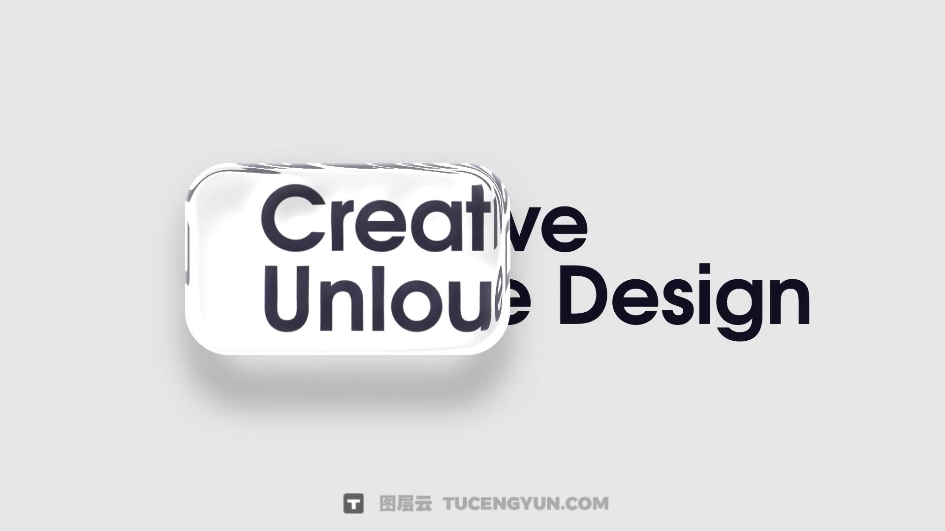 AE/PR模板：全新苹果液态玻璃美学动态滑动文字标题字幕动画（13941）