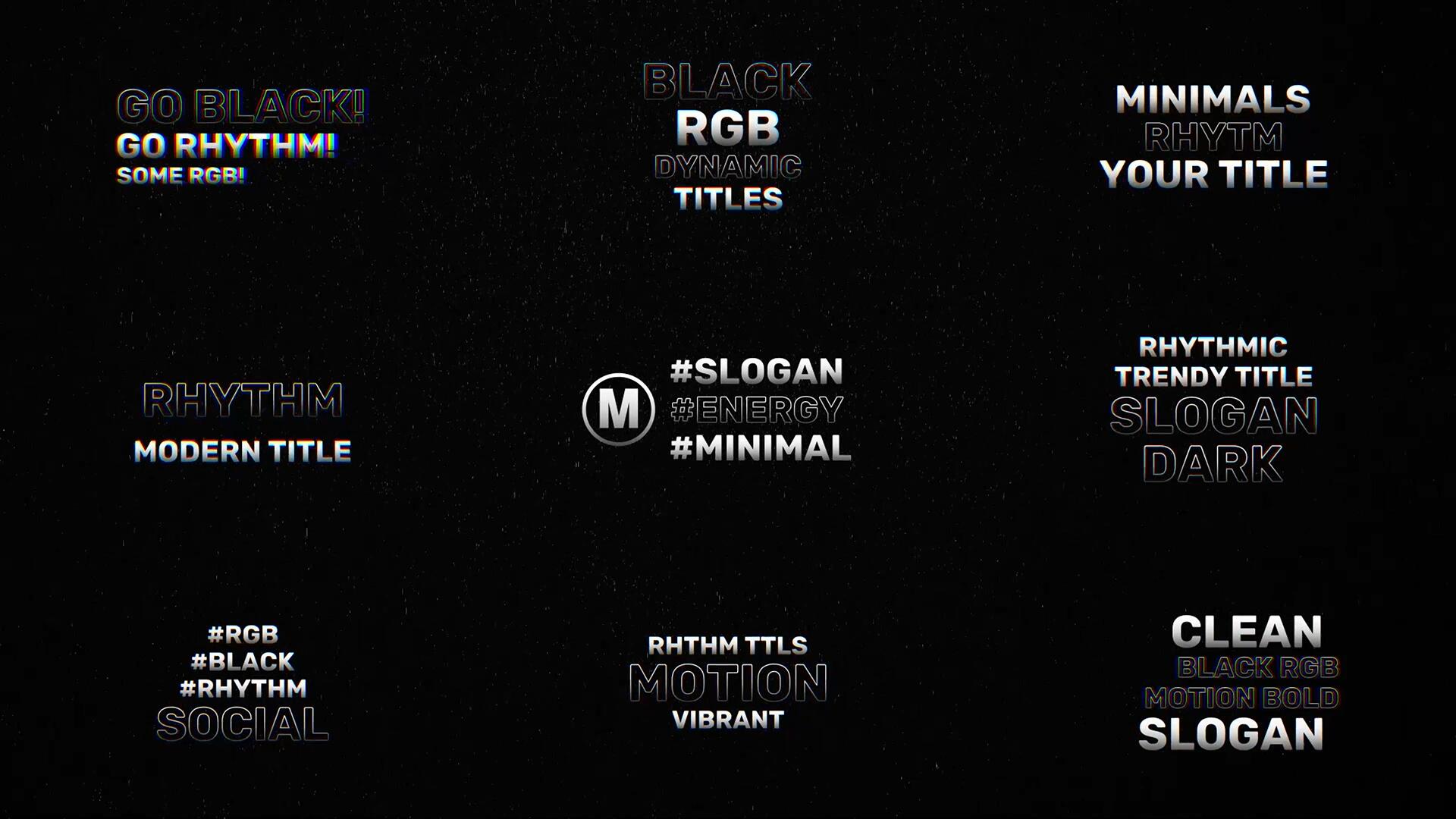 FCPX插件：极简主义黑白渐变风格文字标题动画（13990）