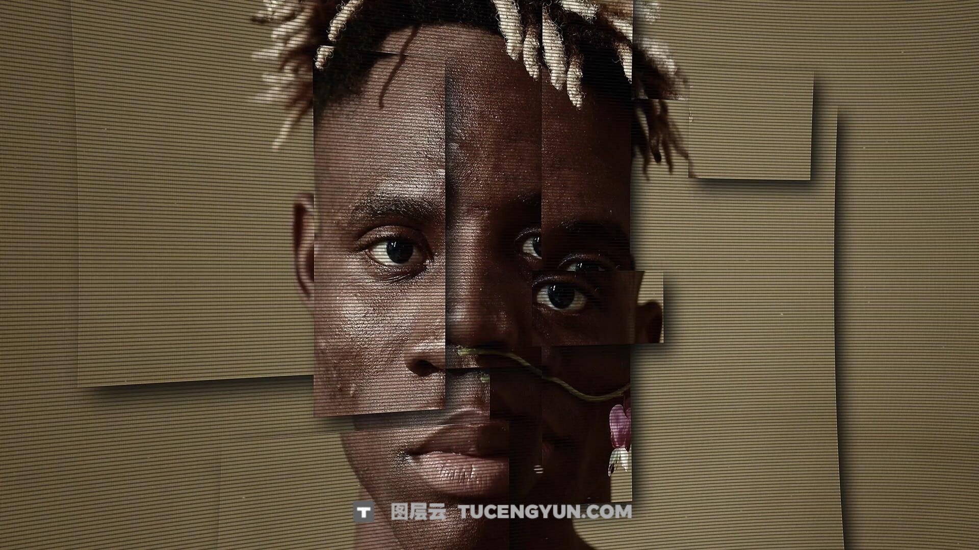 PR模板：创意画面切割拼贴艺术风格转场过渡（13988）