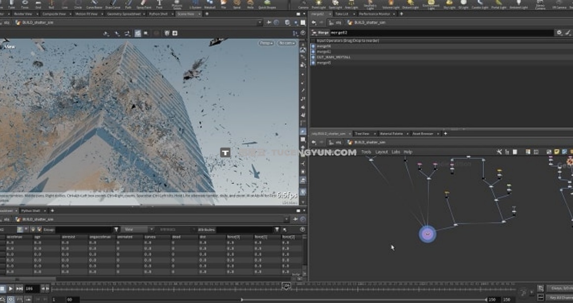 大师课程：Houdini变形金刚机械破坏电影镜头特效全解析视频课程 中文字幕（12952）