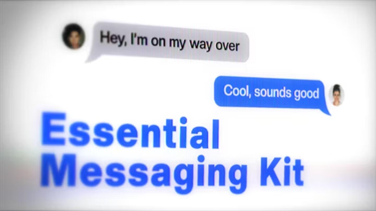 AE模板：9种短信文本对话聊天弹窗场景动画效果包（13958）