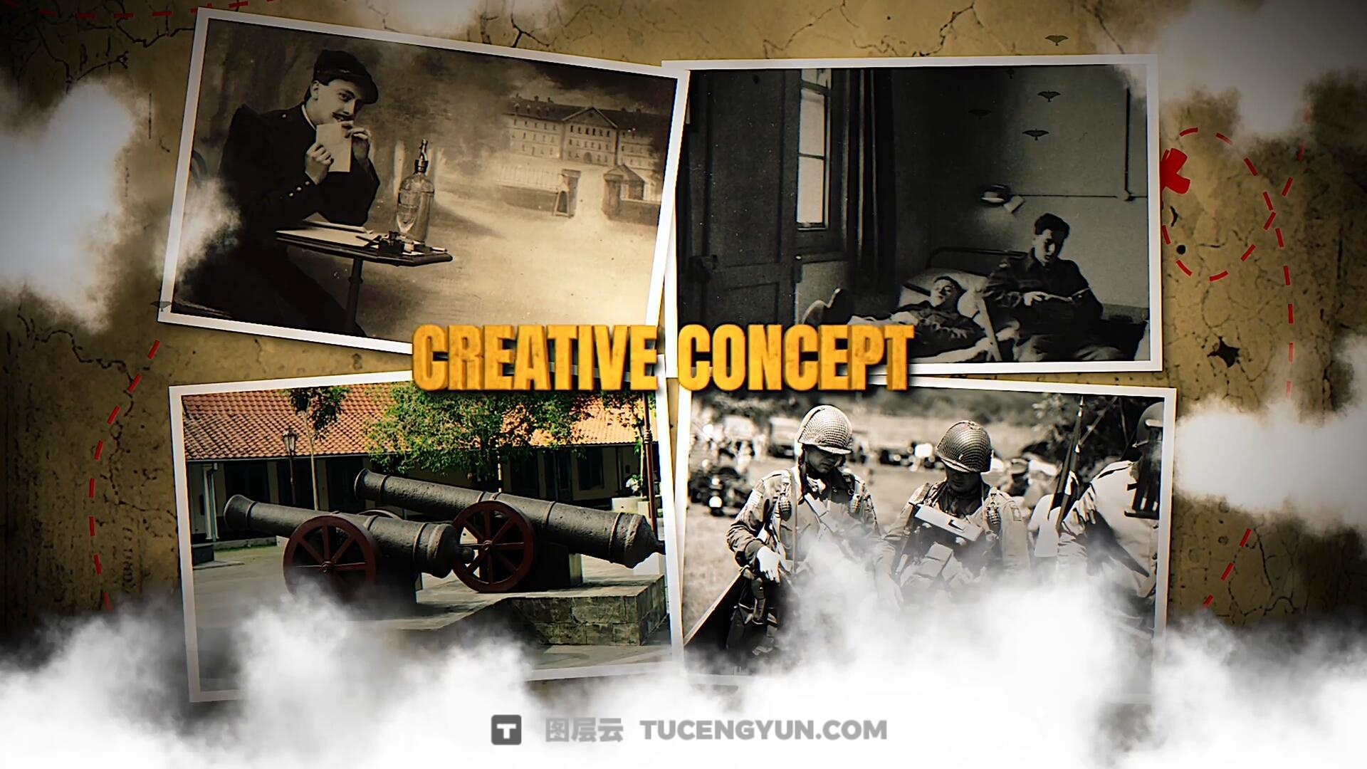 FCPX插件：复古纪实战争历史纪录片回忆录电影电视预告片头（13856）