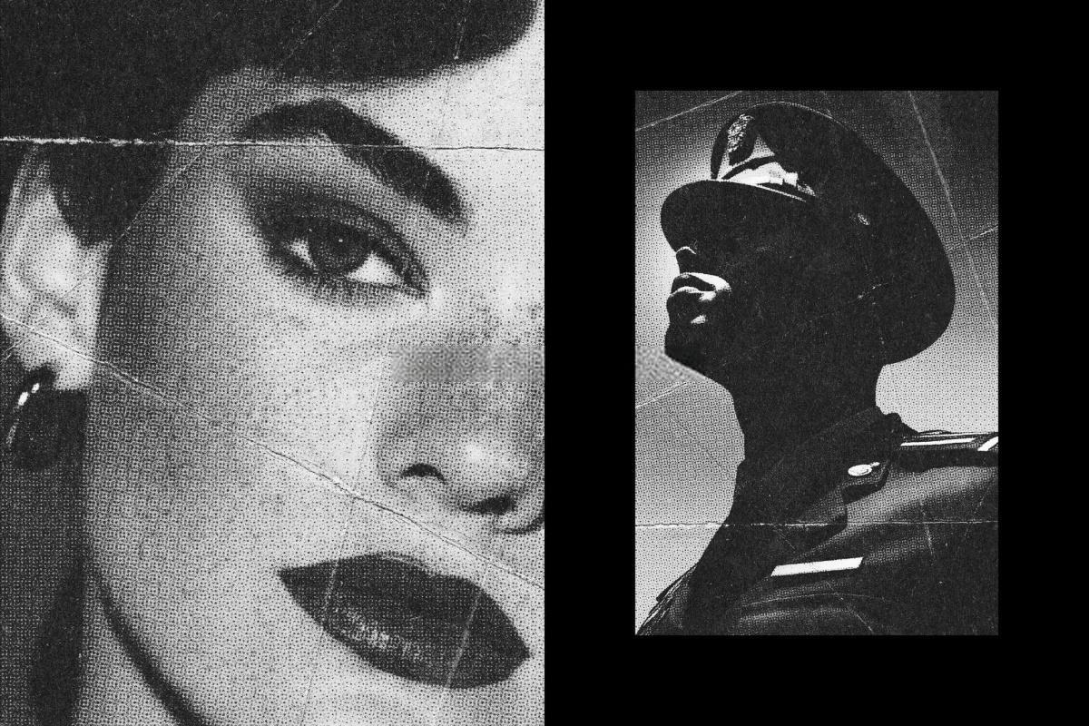 复古前卫半色调重度情绪电影颗粒叠加纹理效果PSD特效模板样机 B&W Printed Halftone Effect（12974）