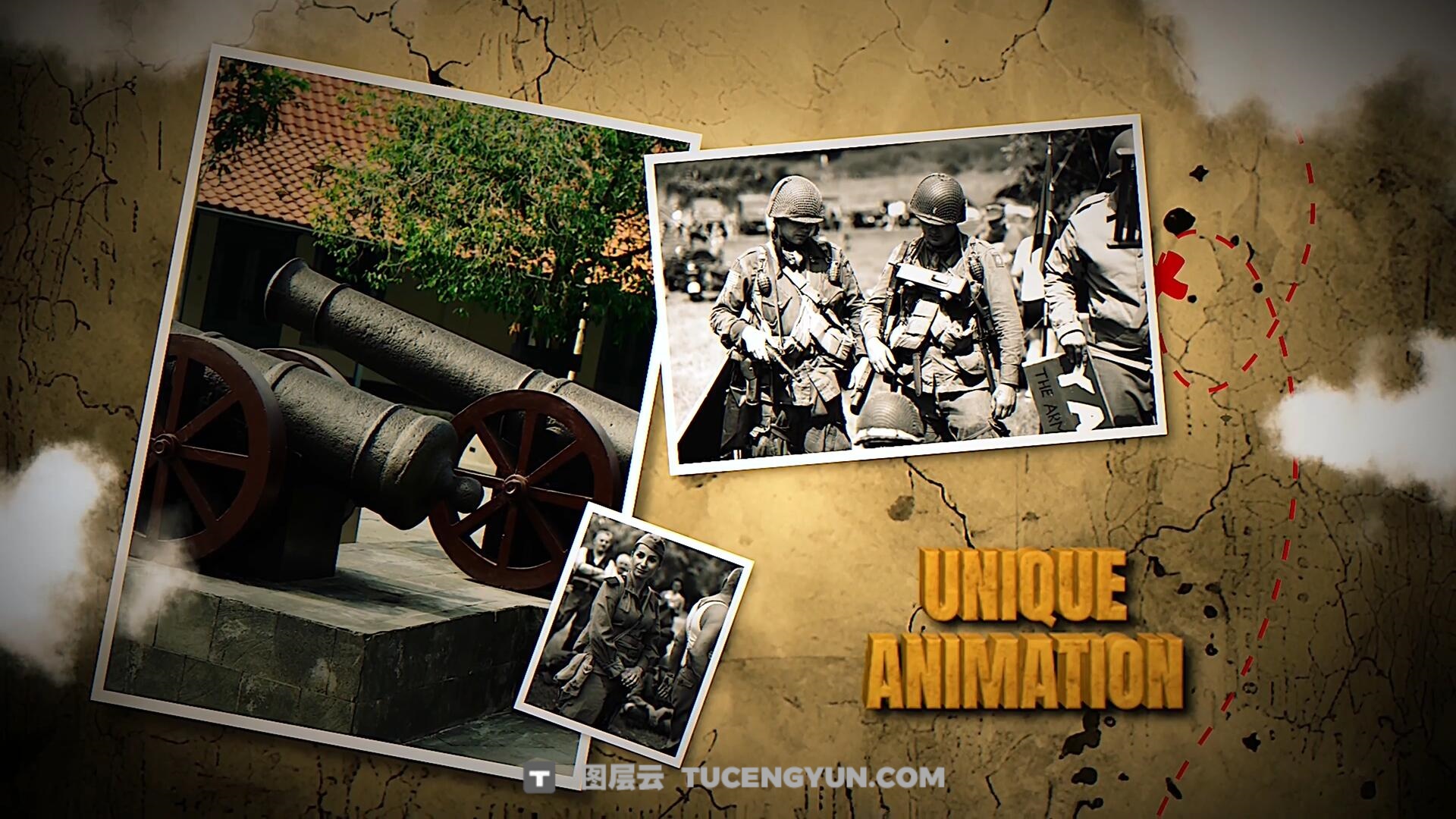 FCPX插件：复古纪实战争历史纪录片回忆录电影电视预告片头（13856）