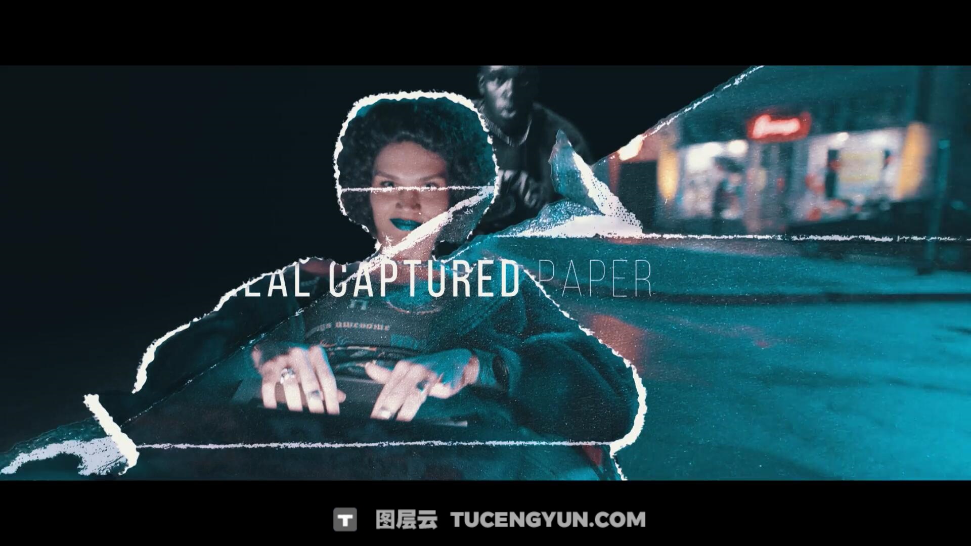 AE/PR/达芬奇模板：复古电影情绪风格快闪拼贴定格动画撕纸转场视觉效果包（13923）