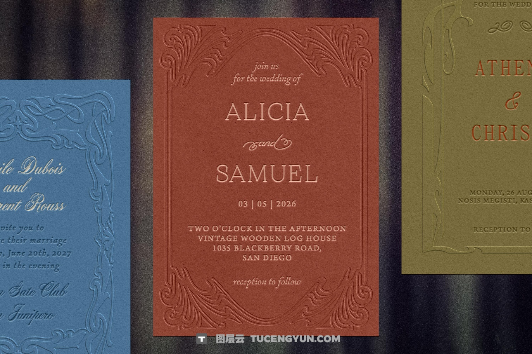 新艺术古董印刷浮雕纸片邮票海报风格画框叠加PNG+背景纹理素材（13980）