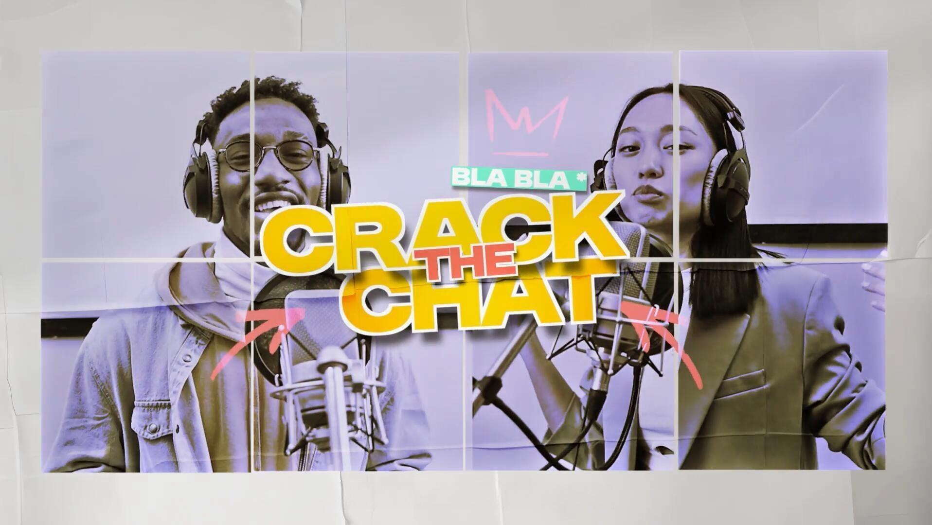 AE模板：大胆时尚粗糙仿旧撕纸艺术脱口秀访谈开场片头（14070）