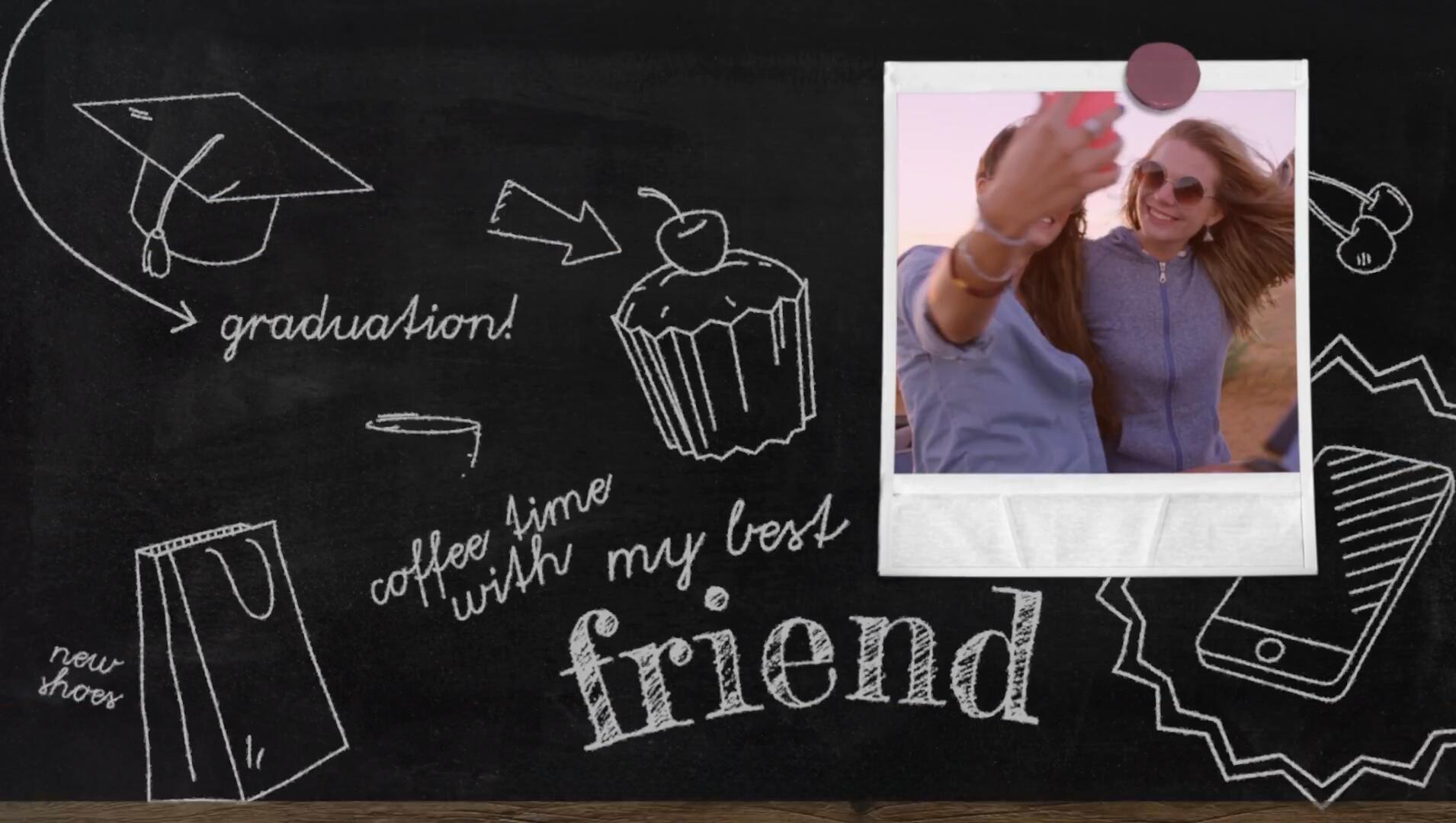 FCPX插件：170款趣味黑板粉笔手绘MG卡通箭头食物人体厨房学校元素动画预设 MotionVFX – Mchalkboard（14072）