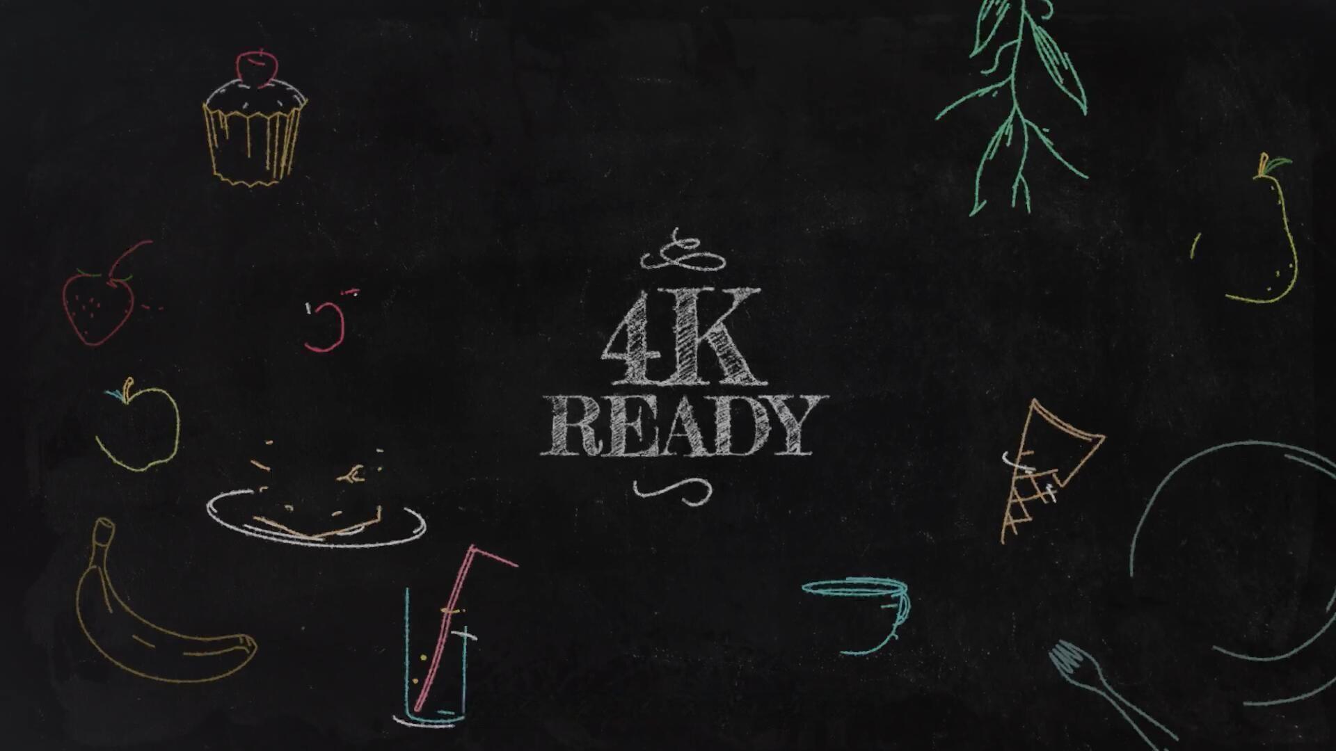 FCPX插件：170款趣味黑板粉笔手绘MG卡通箭头食物人体厨房学校元素动画预设 MotionVFX – Mchalkboard（14072）