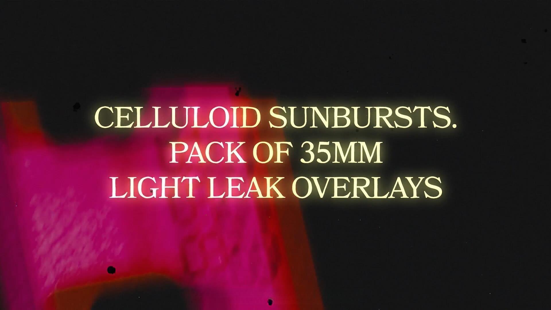 视频素材：10个复古做旧35毫米胶片漏光耀斑划痕4K叠加转场视频素材（14093）