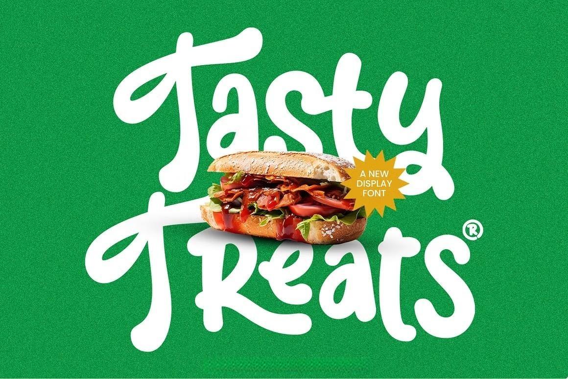 英文字体：大胆流畅曲线手写笔触感俏皮连笔海报封面包装设计字体 Josellyne – Handwritten Display Font（14189）