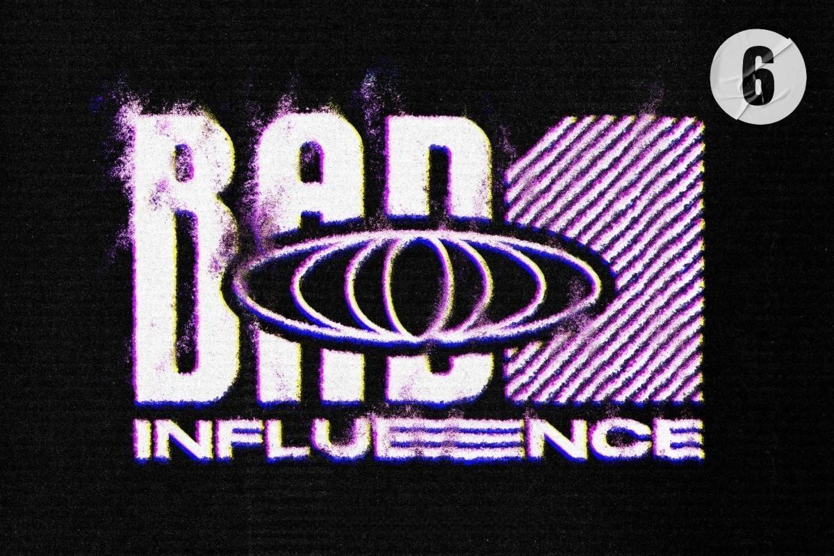 混乱模糊柔化边缘颗粒晕染故障失真LOGO文本标题PSD特效样机 Glitch Distort Text & Logo Effect（14061）