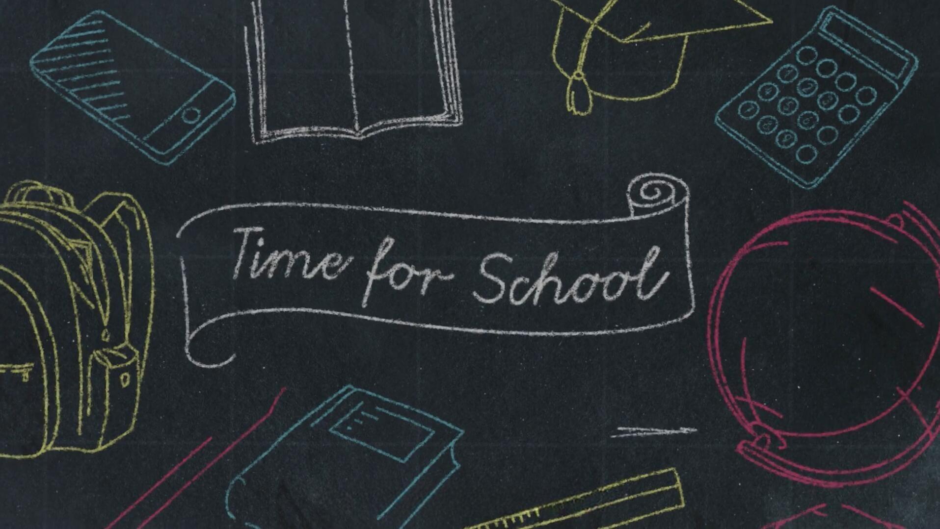 FCPX插件：170款趣味黑板粉笔手绘MG卡通箭头食物人体厨房学校元素动画预设 MotionVFX – Mchalkboard（14072）