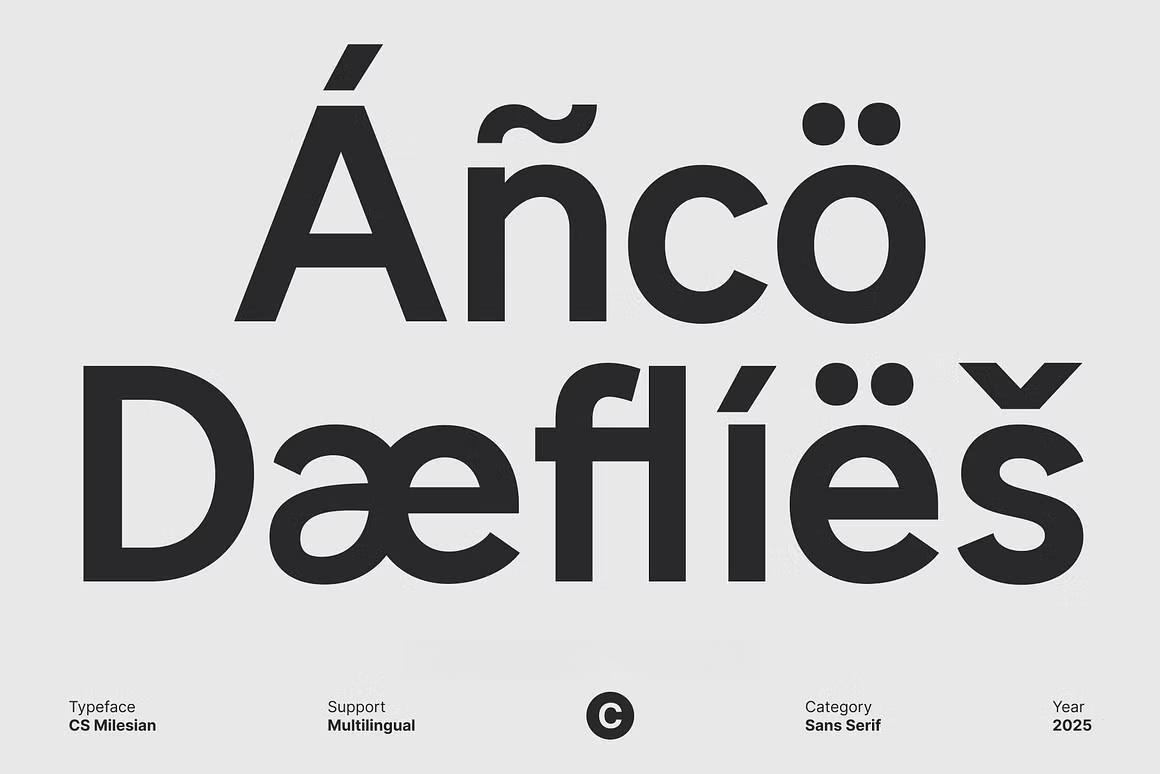 英文字体：极简主义超重现代粗体清晰LOGO标题排版无衬线装饰封面海报设计字体 Milesian – Sans Serif Typeface（14044）