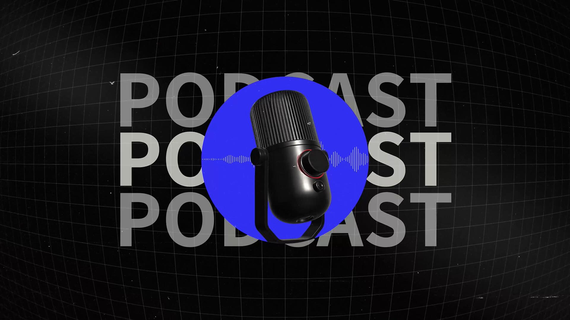 FCPX插件：现代暗黑质感人物访谈播客对话栏目开场片头（14182）