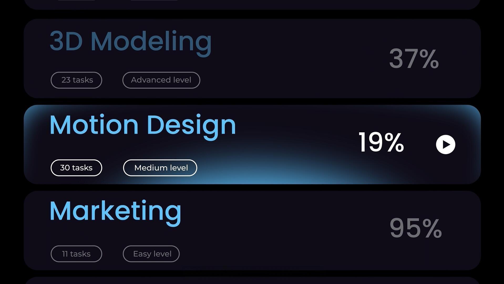 达芬奇模板：极简主义文字标题轮播、循环、滚动场景动画排版模板（14043）
