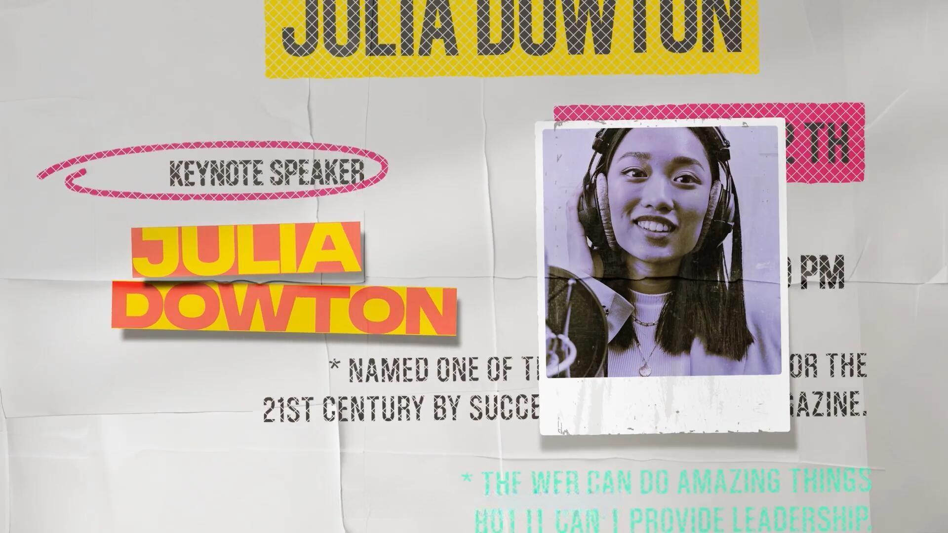 AE模板：大胆时尚粗糙仿旧撕纸艺术脱口秀访谈开场片头（14070）