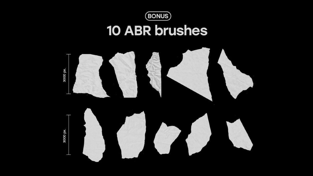 40款真实质感牛皮纸板扫描纸张肌理纹理JPG图片设计套装+PS笔刷 Kraft Paper Texture Pack（14054）