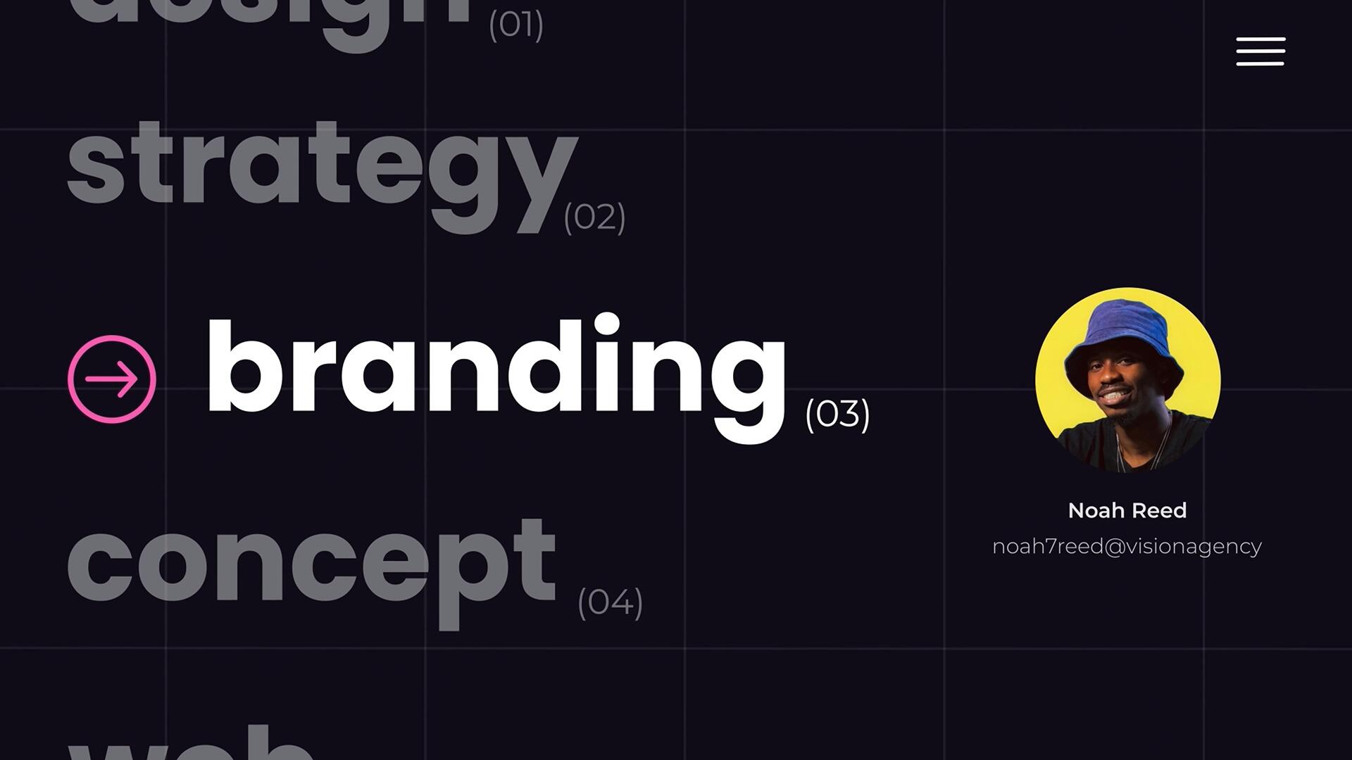 达芬奇模板：极简主义文字标题轮播、循环、滚动场景动画排版模板（14043）