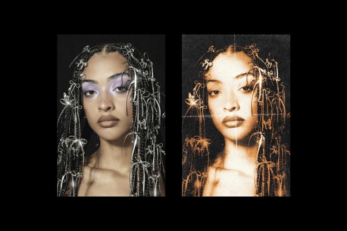 复古胶片艺术氛围感纸张折痕滤镜叠加PSD特效样机模板 Air Brush Threshold Effect（14187）