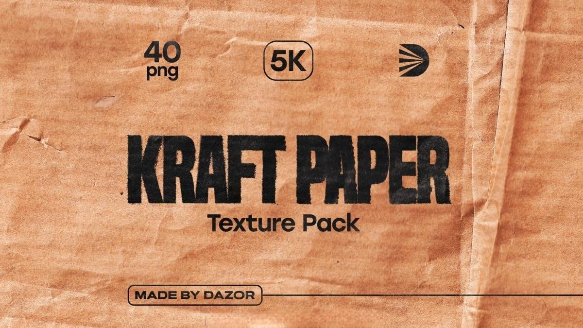 40款真实质感牛皮纸板扫描纸张肌理纹理JPG图片设计套装+PS笔刷 Kraft Paper Texture Pack（14054）