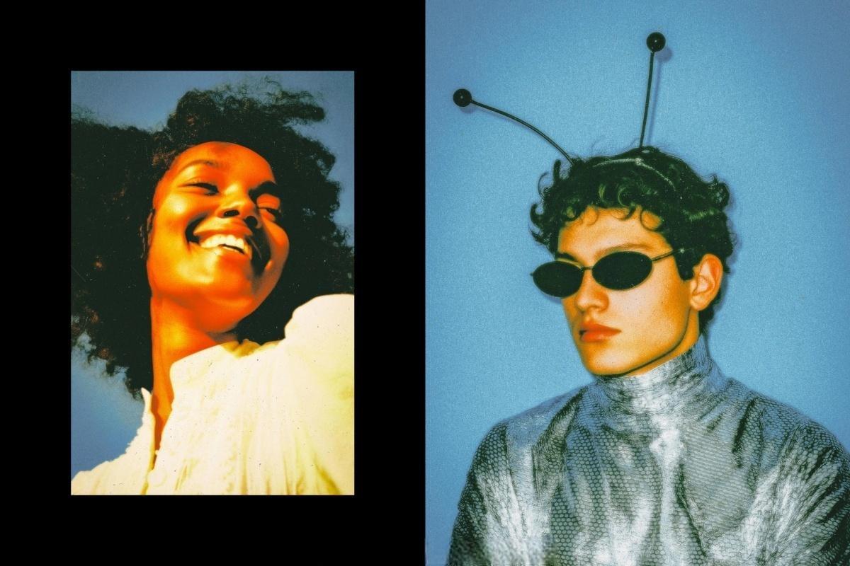 90年代复古电影胶片颗粒光晕朦胧梦幻氛围感图片叠加滤镜PSD特效样机 Mid 90’s Vibe Photo Effect（14046）