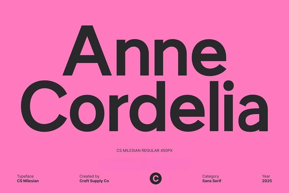 英文字体：极简主义超重现代粗体清晰LOGO标题排版无衬线装饰封面海报设计字体 Milesian – Sans Serif Typeface（14044）