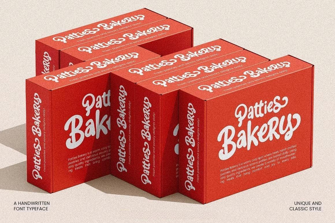 英文字体：大胆流畅曲线手写笔触感俏皮连笔海报封面包装设计字体 Josellyne – Handwritten Display Font（14189）