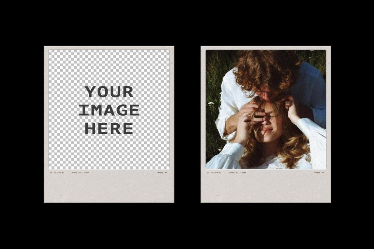 复古宝丽来35mm胶片边框电影帧框架叠加层PSD海报模板样机+PNG叠加层 Film Frames Collection: PSD & PNG Overlays（14053）